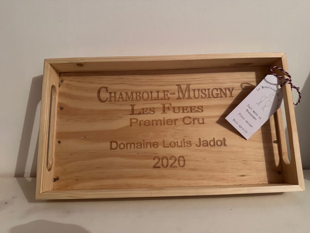 menuiserie plateau dégustation domaine jadot beaune