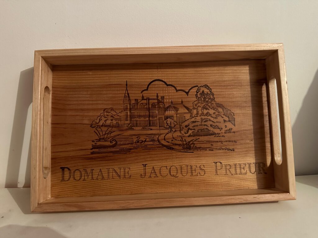 domaine jacques prieur menuiserie plateau dégustation