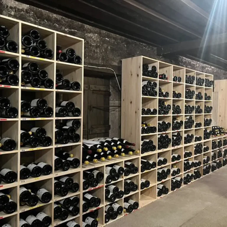 Cave à vin sur mesure dédiée aux magnums en Côte-d’Or, 10 mètres linéaires de casiers
