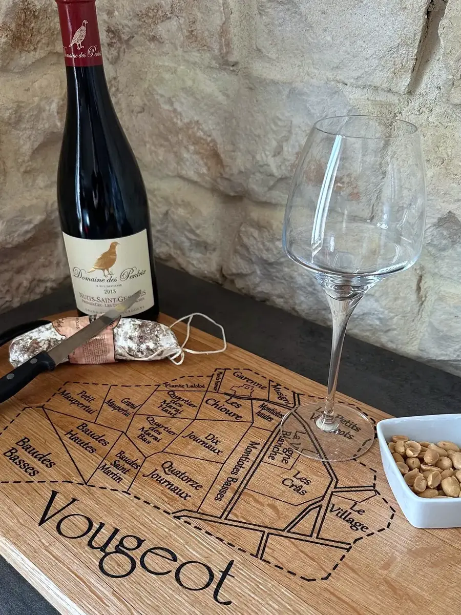 Planche apéritive XXL à poignées – Fond de tonneau en chêne