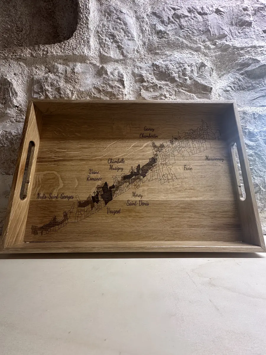 Plateau de dégustation en chêne verni – Bourgogne