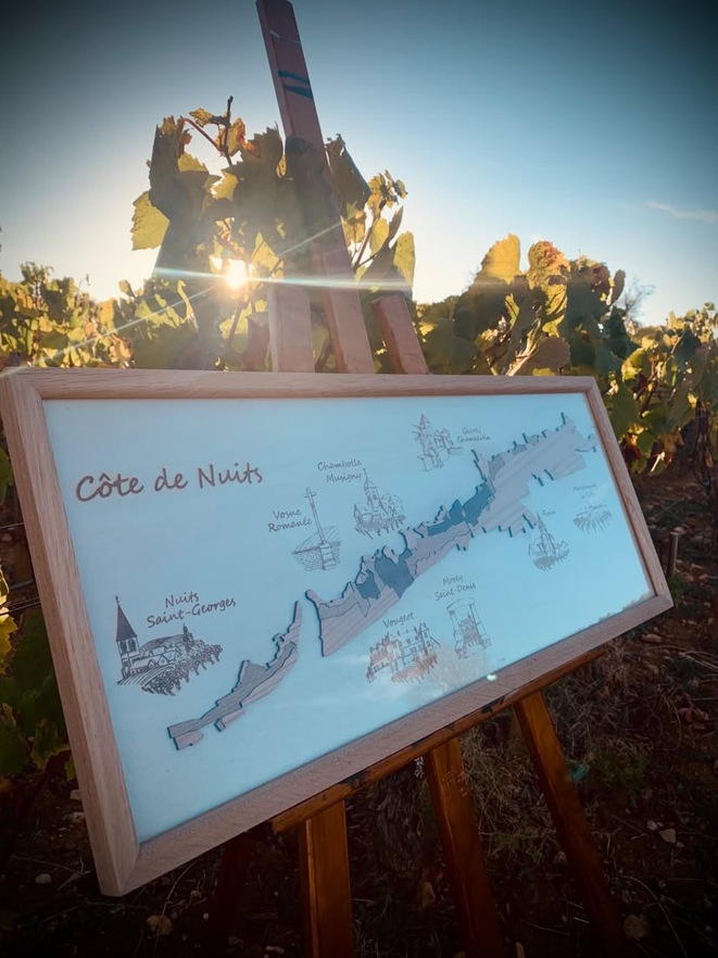 Tableau marqueterie Côte de Nuits x Norma